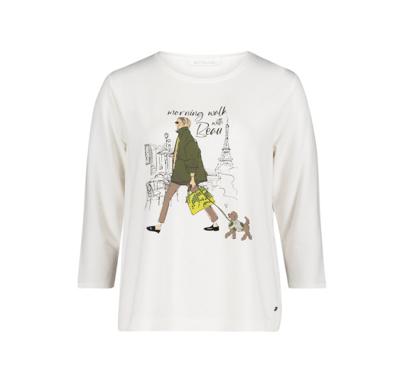 Жіноча кофта біла BETTY & CO - 1126984 фото 6