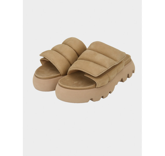 Жіночі шльопанці бежеві K&SSHOES - 1102014 фото 4
