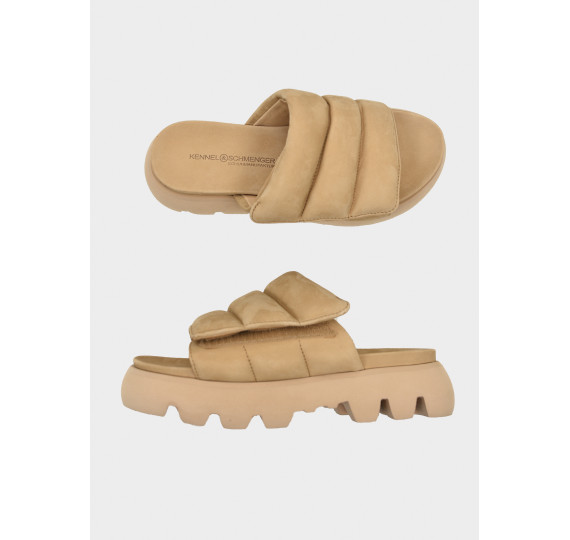 Жіночі шльопанці бежеві K&SSHOES - 1102014 фото 1